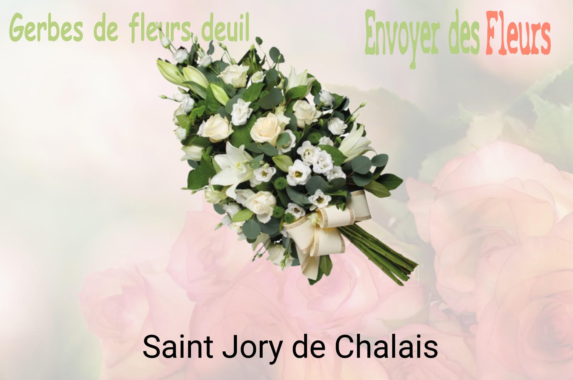 Gerbe de fleurs de deuil livrée à Saint-Jory-de-Chalais